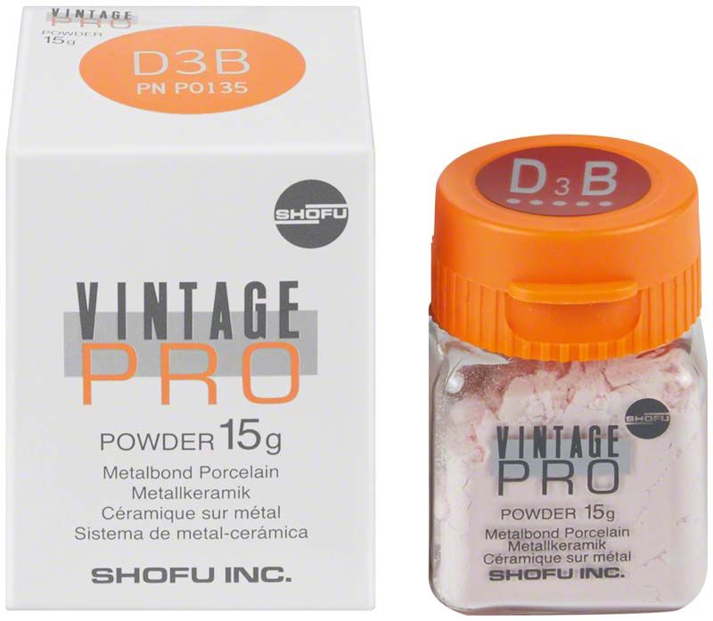 Vintage PRO Body 15g D3B Keramikpulver und Verpackung.