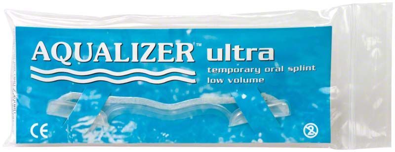 Aqualizer ultra Schiene in blauer Verpackung für CMD-Behandlung.