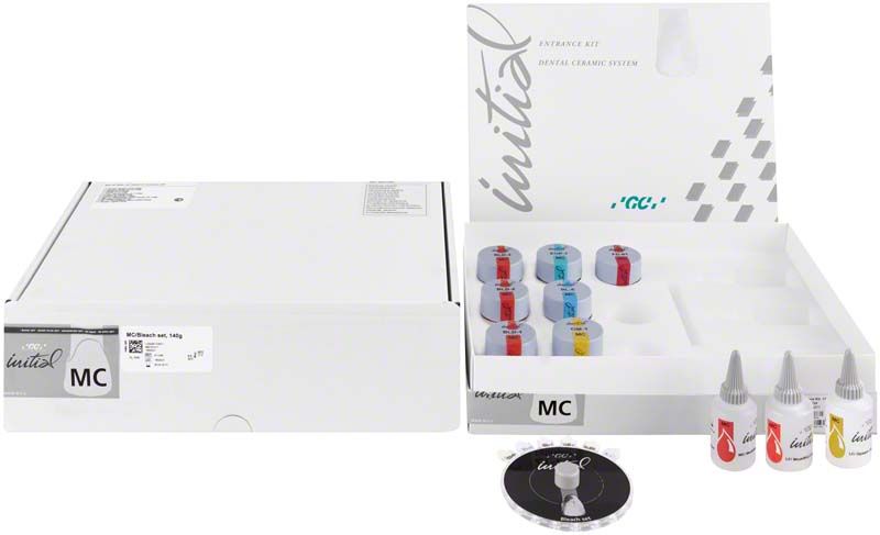 GC Initial MC Sets mit Puder Opaque Bleach Shade Set und Zubehör.