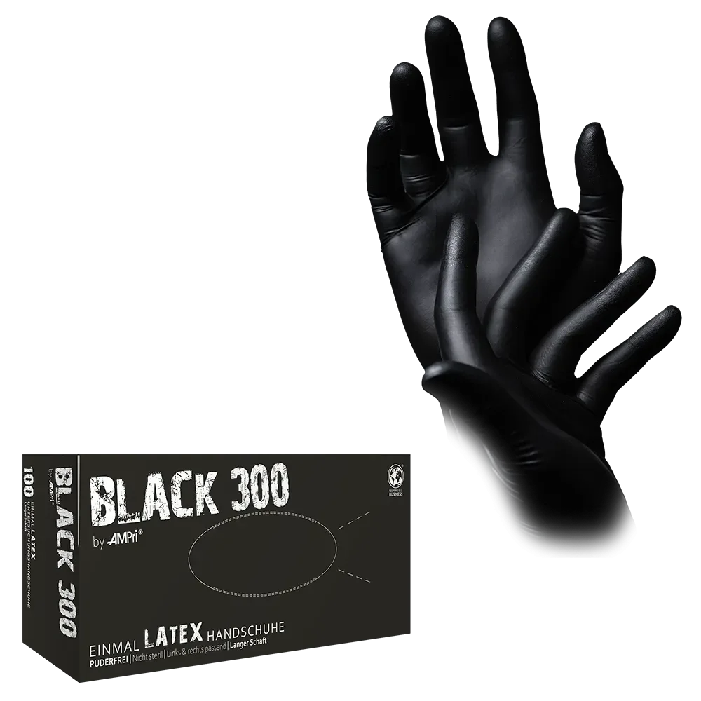 Black 300 Latexhandschuhe