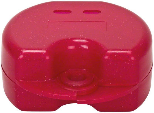 Image of Spangendose metallic glitter rot