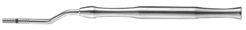 Bajonettförmiger OSTEOTOM Knochenspreizer Ø 4,2mm aus Metall.