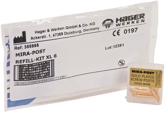 Image of Mirapost® vergoldet XL6 - 12 Stück