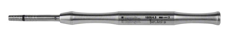 Gerader OSTEOTOM Knochenspreizer aus Metall, Ø 4,8mm, mit Griff.