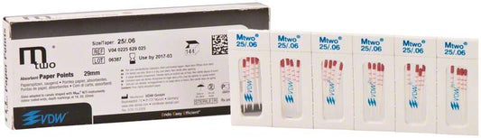 Image of Mtwo Papierspitzen Gr. 25/.06 rot