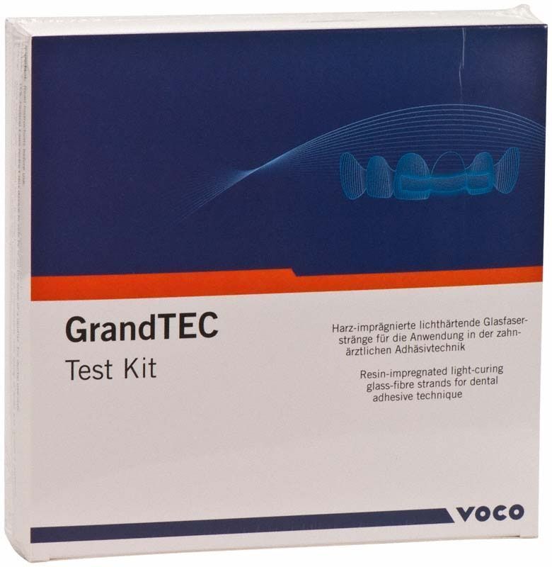 GrandTEC Test Kit Verpackung mit blauer und oranger Grafik.