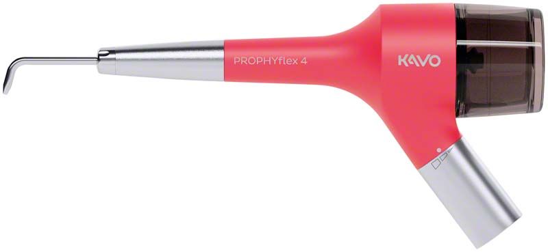 Prophylaxe Pulverstrahlgerät PROPHYflex™ 4 Set Flamingo in rosa Farbe.