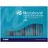 Microbrush Plus Applikatoren 400er petrol ultrafein in blauer Verpackung mit Sichtfenster.