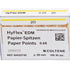 HyFlex™ EDM Papierspitzen 20/.05 in transparenter Verpackung mit Farbcodierung.