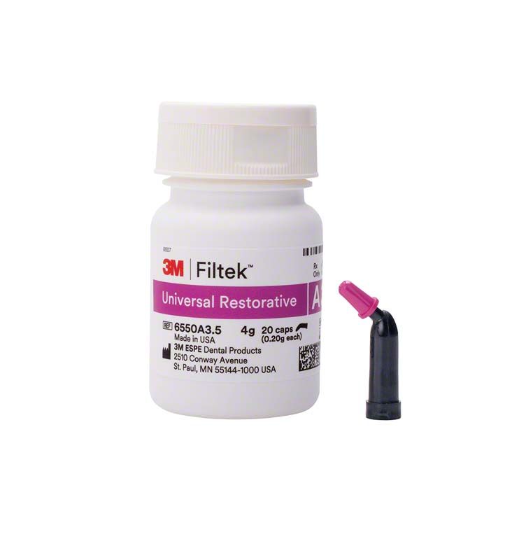 Filtek™ Universal Restorative Kapseln A3,5 Verpackung mit Applikationskapsel.