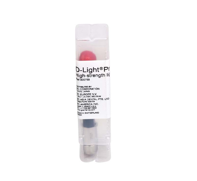 Hochstabiler Lichtleiter 8 mm in transparenter Verpackung mit Etikett.