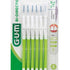 Interdentalbürsten GUM® BI-DIRECTION in Blisterverpackung mit grünem Griff und 90°-Bürstenkopf.