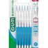 GUM® BI-DIRECTION Interdentalbürste 6er Blister in Blau mit schwenkbarem Kopf.