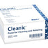 Cleanic™ Prophy-Paste mit Fluorid in Einzeldosis-Verpackung, Markenname und Details sichtbar.