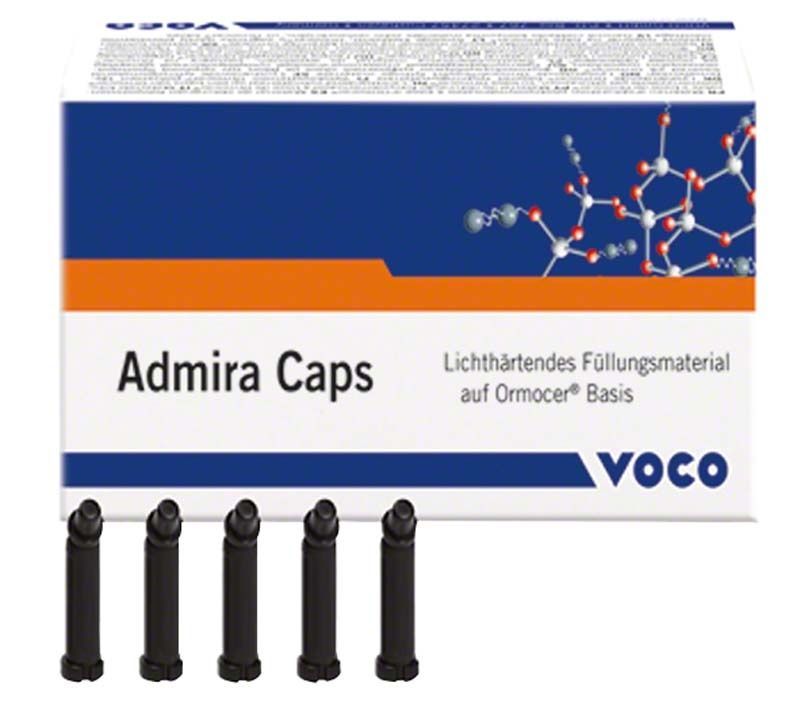 Admira Caps A3,5 Füllungssystem mit Verpackung und fünf Kapseln.