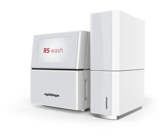Weißes RS Wash Gerät mit digitalem Display und modernem Design.