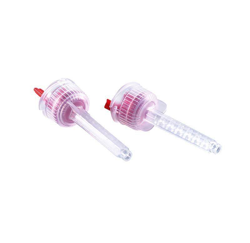 Mischkanülen 4,0mm rot von Kettenbach, transparent mit rotem Akzent.