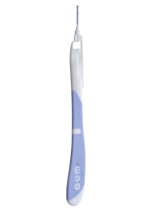 Interdentalbürste GUM® BI-DIRECTION Gr. 0 in Blau, Detailansicht.