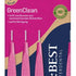 Dr.BEST Interdental GreenClean 6er Blisterpackung mit pinken Griffen und ISO-Größe 0.