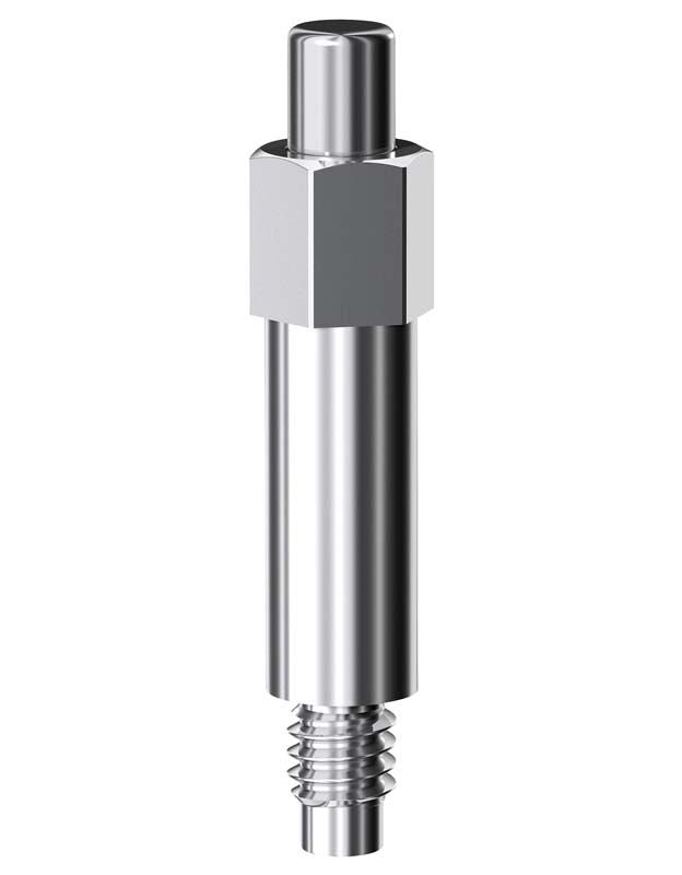SmartPeg Type 50 aus Edelstahl mit Schraubgewinde.