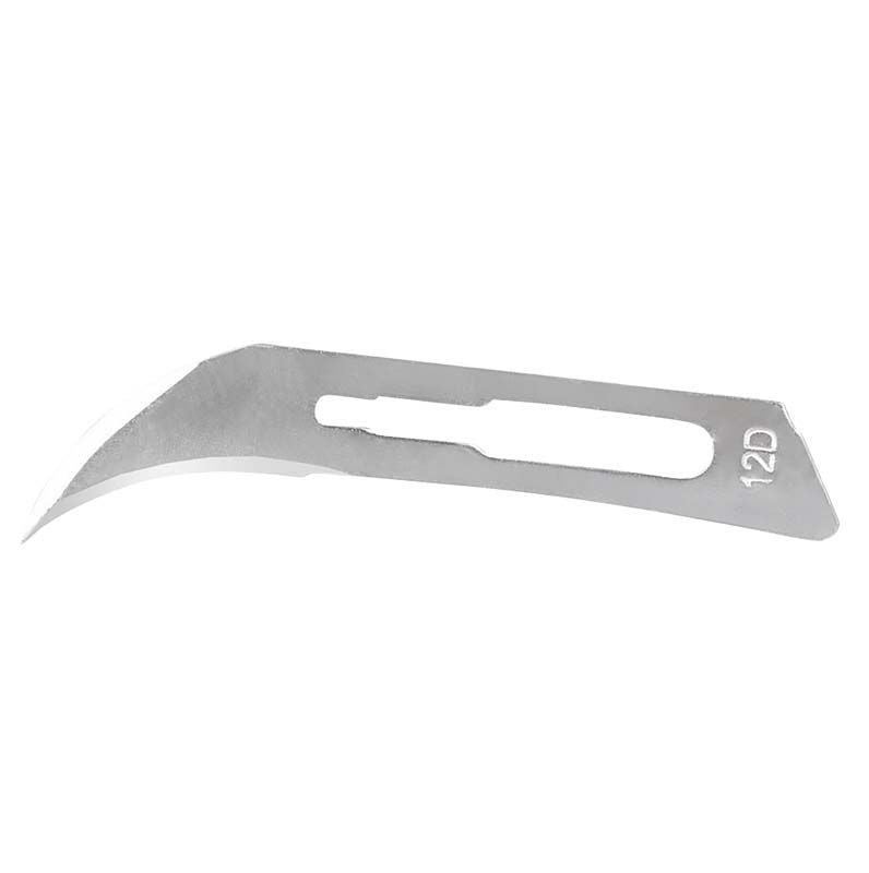 Sterile Skalpellklinge Figur 12D von Medic-Star für präzise Schnitte.