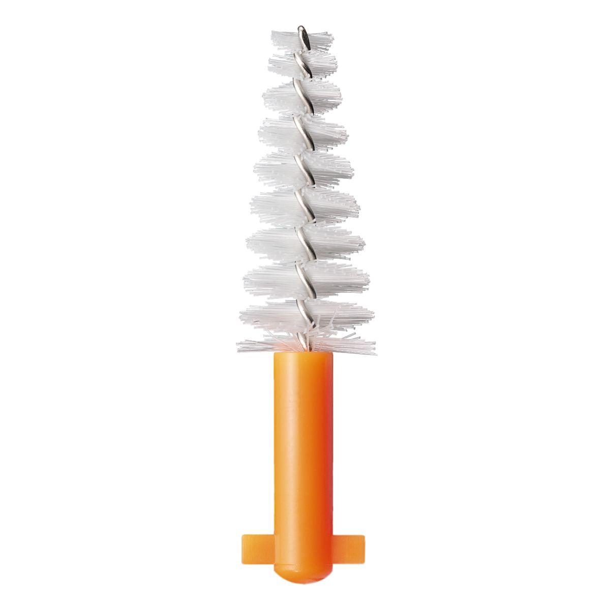 Interdentalbürste CURAPROX CPS regular orange konisch in Nahaufnahme.