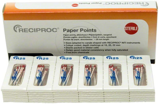 Image of RECIPROC® Papierspitzen Gr. R25 rot