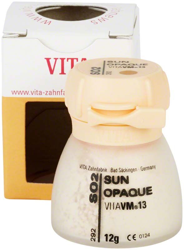 VM13 Sun Opaque SO2 in beiger Verpackung mit 12g Inhalt.