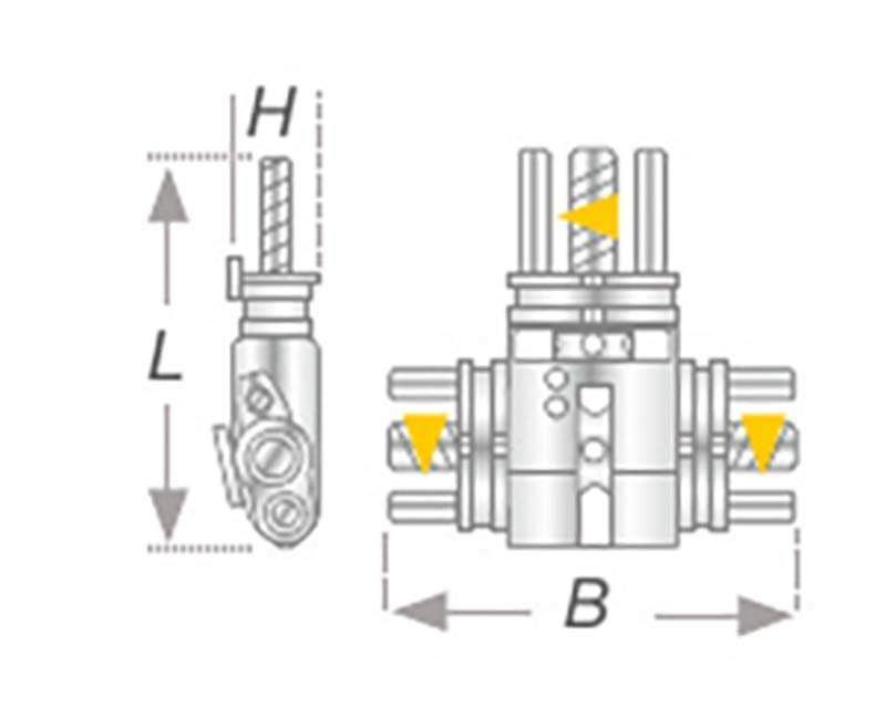 Technische Zeichnung der VECTOR® Dehnschraube nach Bertoni Typ 720.