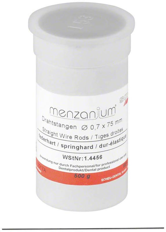 Image of MENZANIUM® Drahtstangen federhart - 0,7 x 75mm