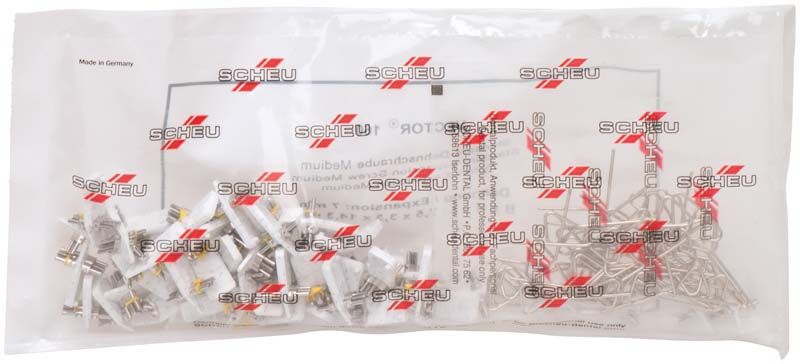 Verpackung mit VECTOR® Standard-Dehnschraube Typ 160 - Medium, 50 Stück, sichtbar.