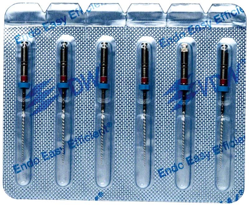 Flexmaster 25mm Gr. 25/.04 NiTi-Feilensystem in Blisterverpackung.