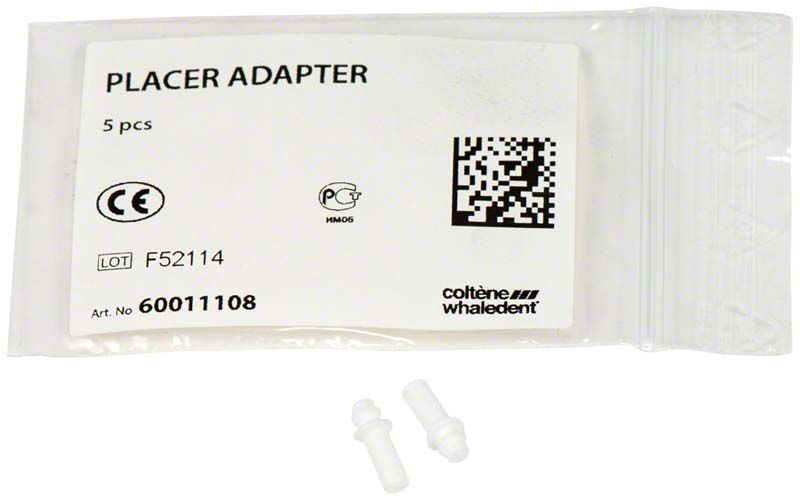 Componeer Placer Adapter in transparenter Verpackung mit Etikett und zwei Adaptern.