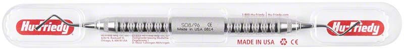 Spezial-Scaler Orban bukkal/lingual mit Griff 6 in transparenter Verpackung.