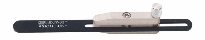 Referenz-Zeiger für Transferbogen Axioquick mit schwarzem und silbernem Design.