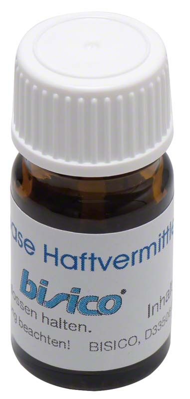 Weißes Fläschchen Softbase Haftvermittler mit bisico-Logo.