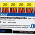 Guttaperchaspitzen Gr. 20/.06 in gelber Verpackung für Endodontie.
