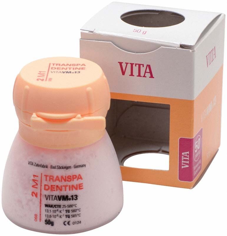 VM13 3D Transpa Dentin 50g 2M1 in geöffneter Verpackung.