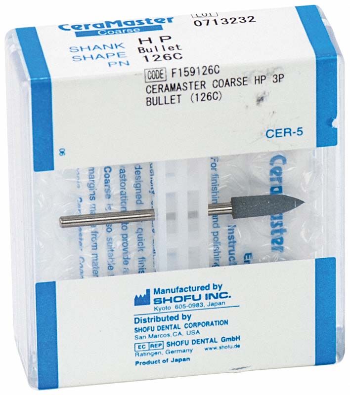 Verpackung von CeraMaster Coarse - HP Walze mit sichtbarem Schleifkopf.