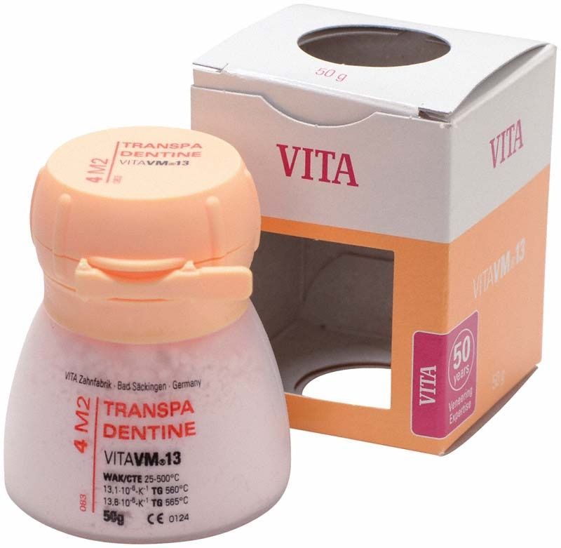 50g Behälter VITA VM13 3D Transpa Dentin 4M2 mit Verpackung.