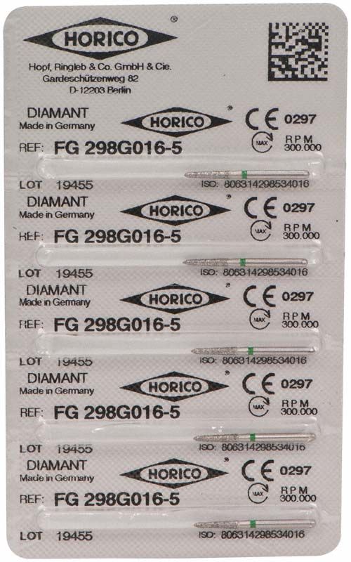 Verpackung von Diamant FG 298G 016, Made in Germany, CE-zertifiziert.