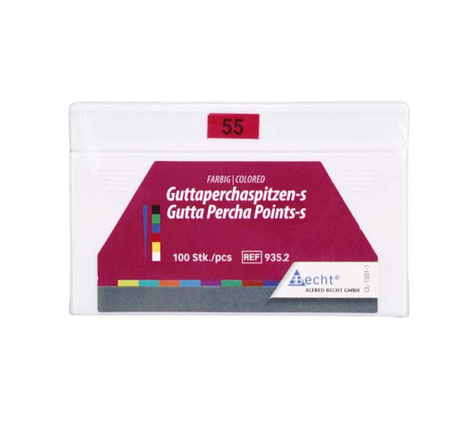 Image of Farbige Guttaperchaspitzen Gr. 55 - rot