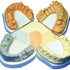 Hinriplast® N Gips mit mehreren Zahnmodellen in unterschiedlichen Farben.