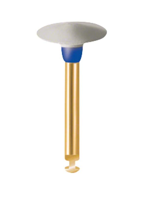 Zahnpolierer EVE DIACOMP® ultra Linse - DCU2 mit goldfarbenem Schaft.
