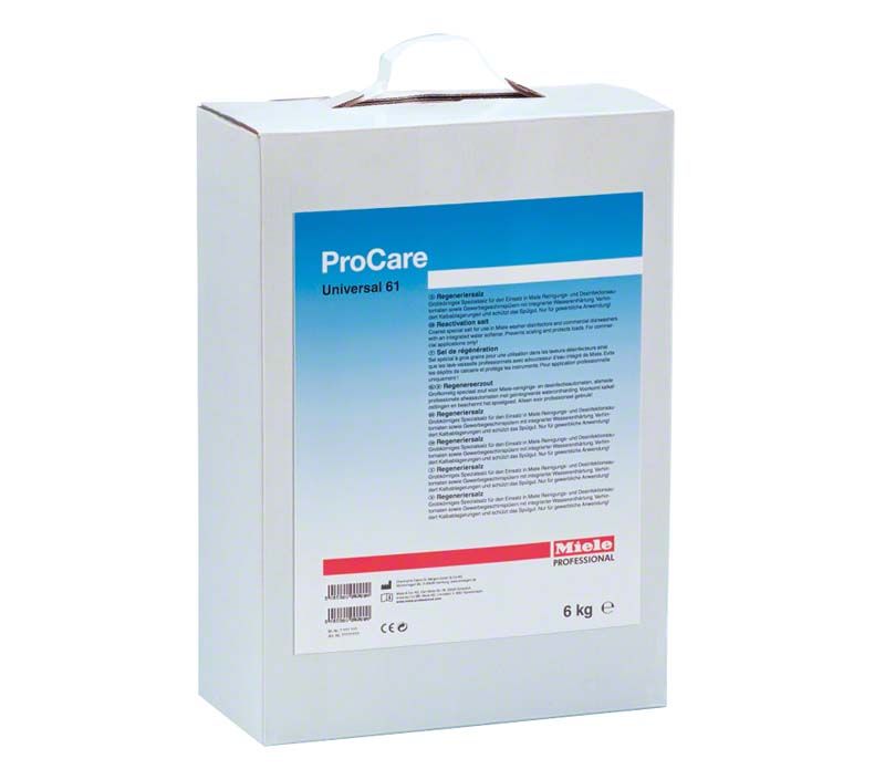 ProCare Universal 61 Reinigungsmittel in weißer Verpackung mit blauem Etikett.
