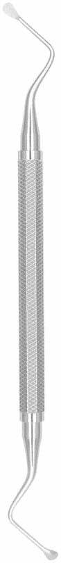 Chirurgische Kürette Lucas löffelförmig Figur 87, Edelstahlgriff, 3,5 mm.