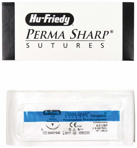 Image of Perma Sharp Nahtmaterial Polypropylene - 4/0 C-6