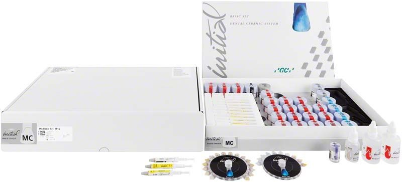 GC Initial MC Sets einschließlich Paste Opaque Basic Set mit offenen Verpackungen und Inhalt.