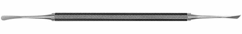 Raspatorium Figur 24G mit langem Griff, zahnärztliches Instrument.