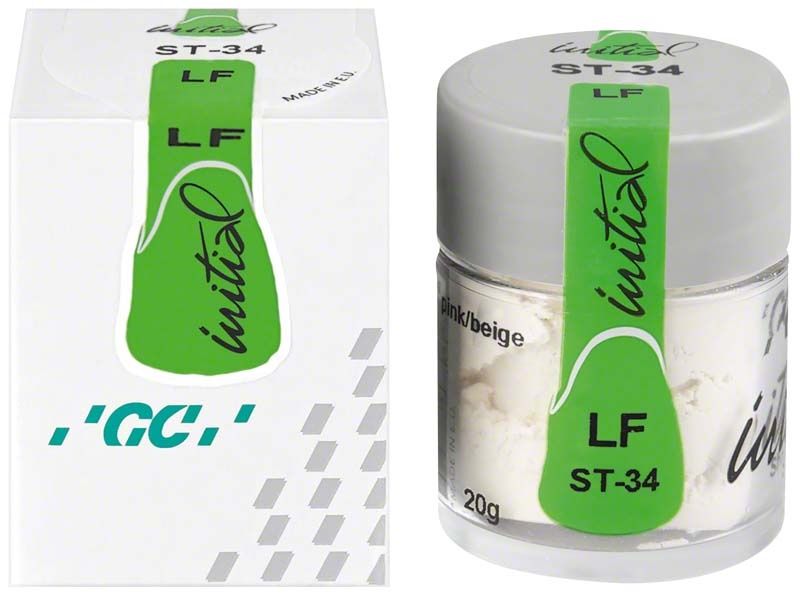 GC Initial LF Shoulder Transparent ST-34 in Verpackung und Dose.